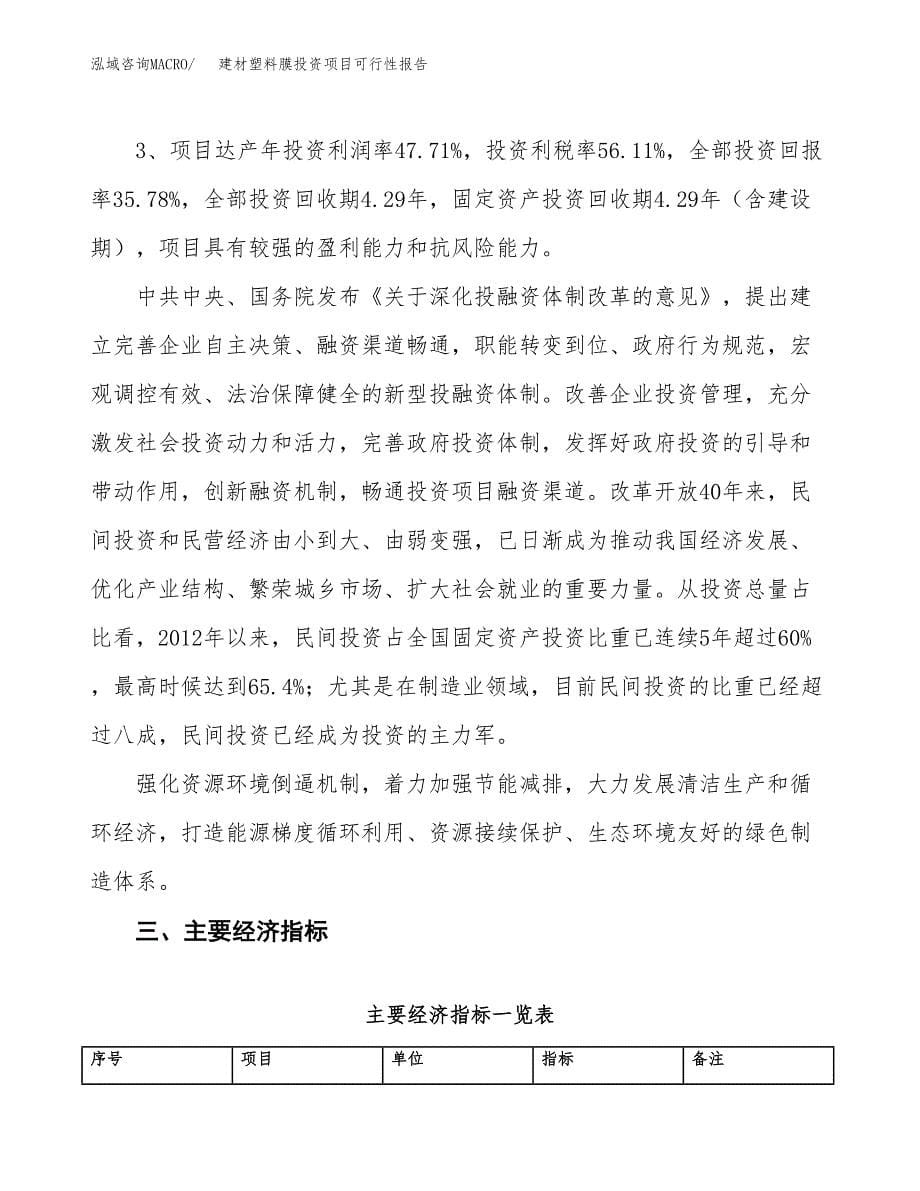 建材塑料膜投资项目可行性报告(园区立项申请).docx_第5页