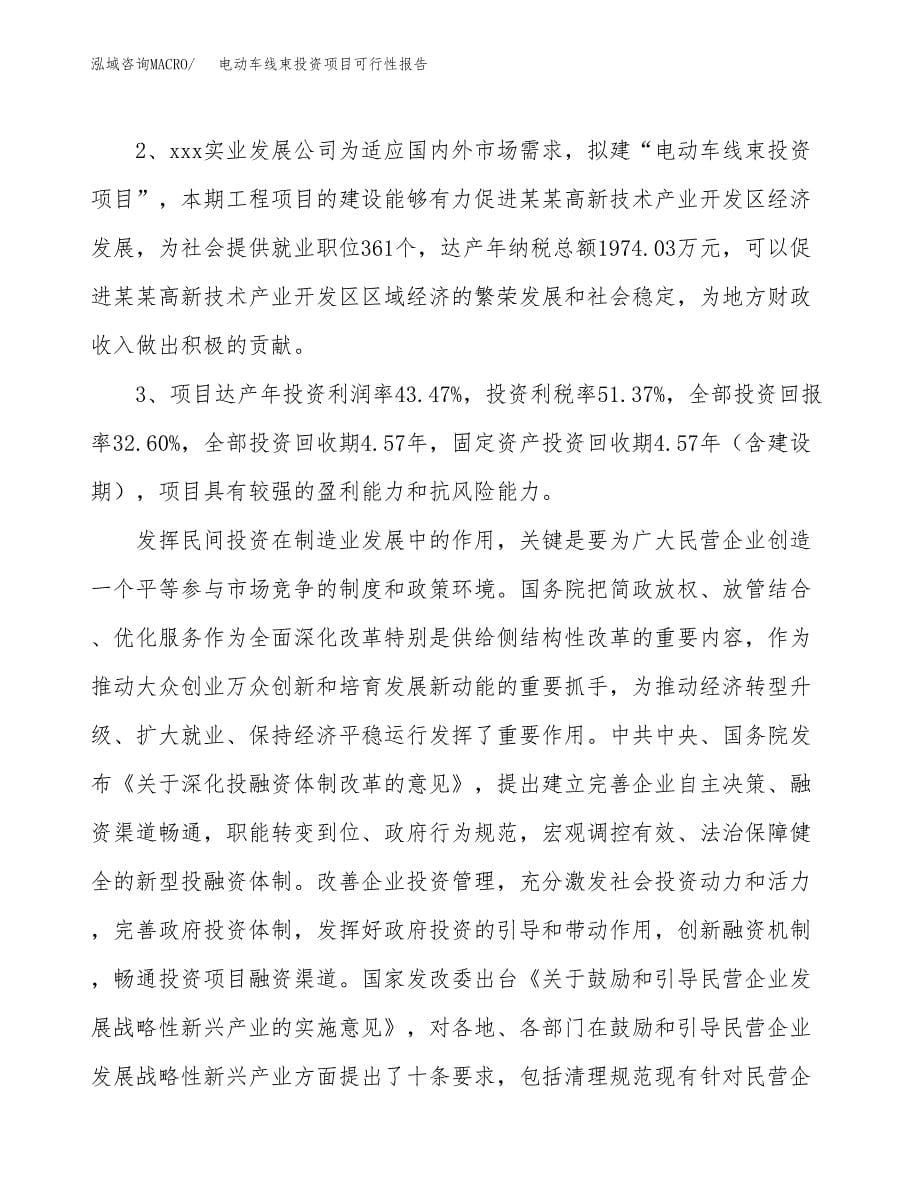 电动车线束投资项目可行性报告(园区立项申请).docx_第5页