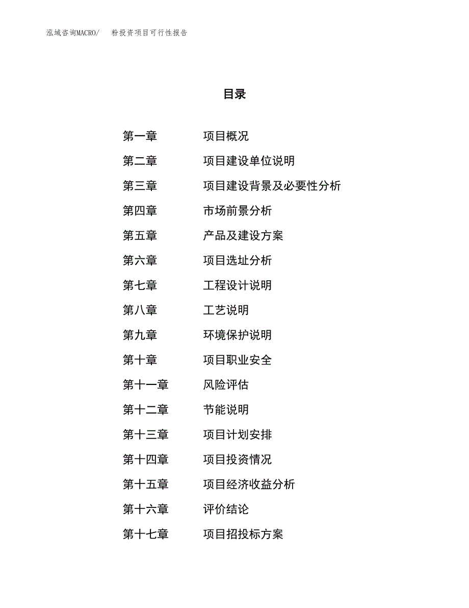 粉投资项目可行性报告(园区立项申请).docx_第1页