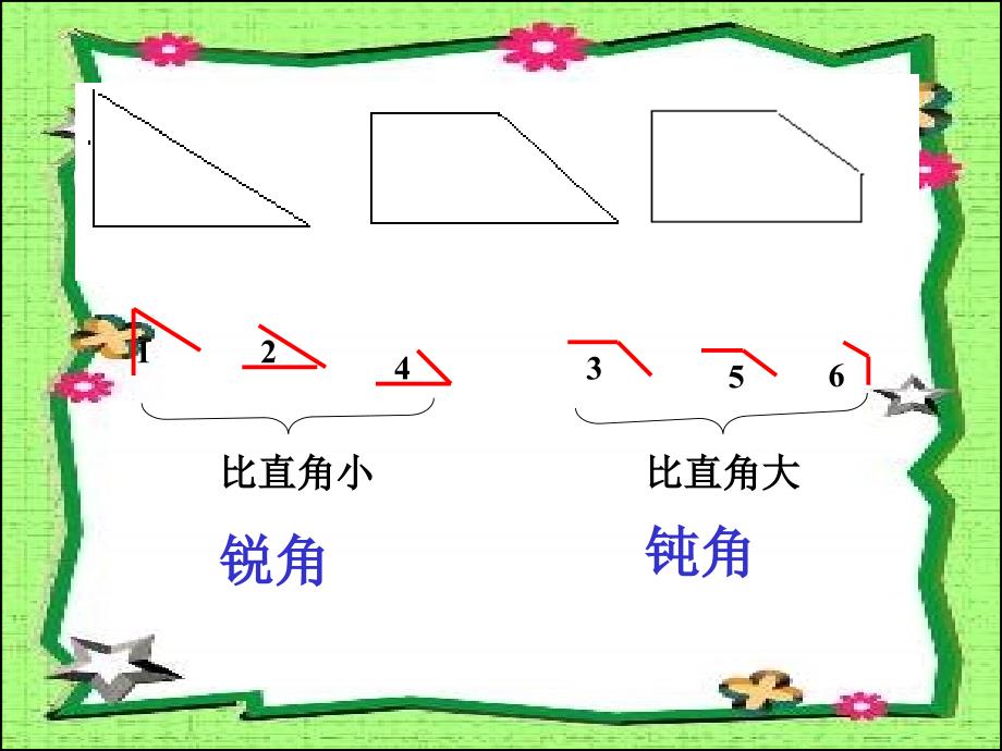 二年级数学锐角和钝角1,成才系列_第4页