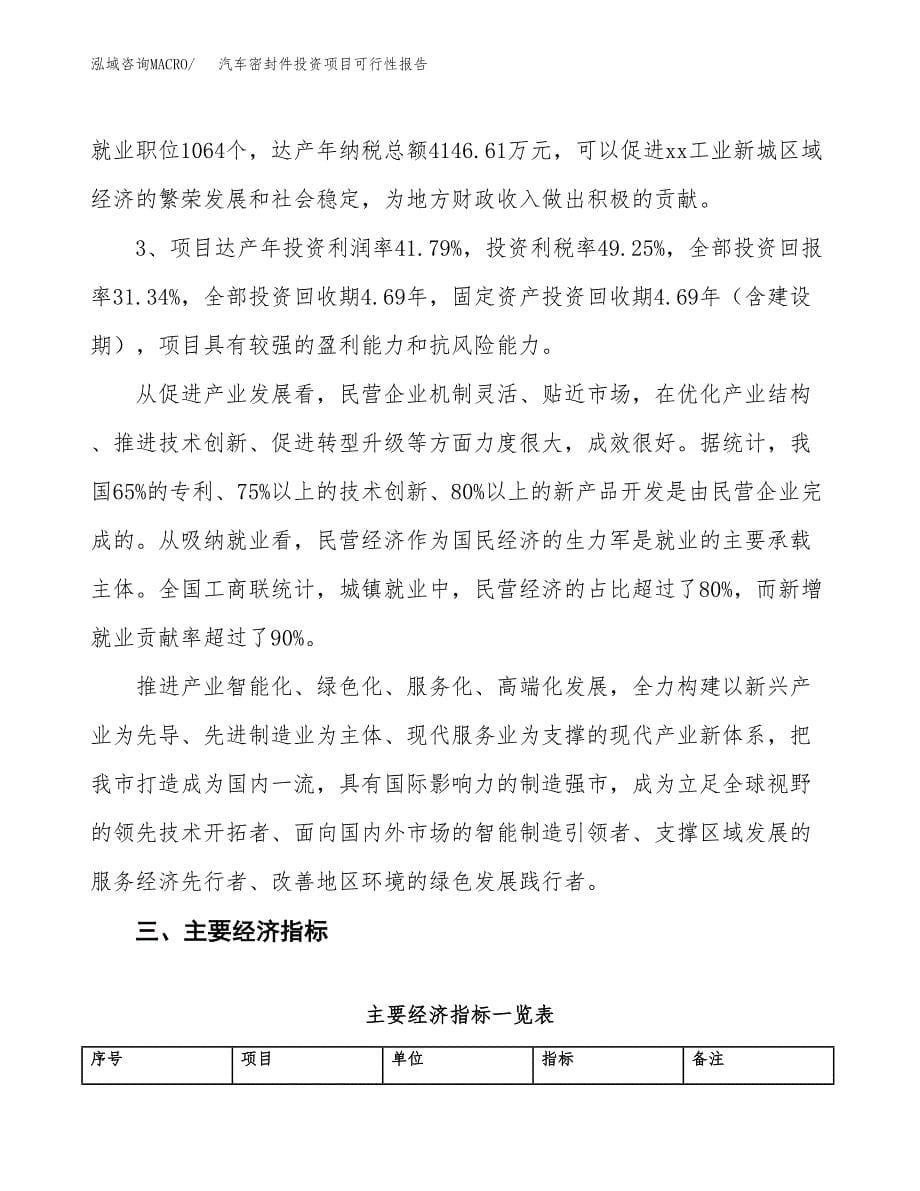 汽车密封件投资项目可行性报告(园区立项申请).docx_第5页