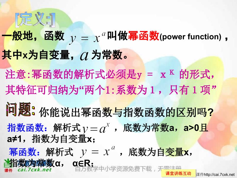 新人教A高中数学必修一2.3 幂函数 教学参考课件1 .ppt_第4页