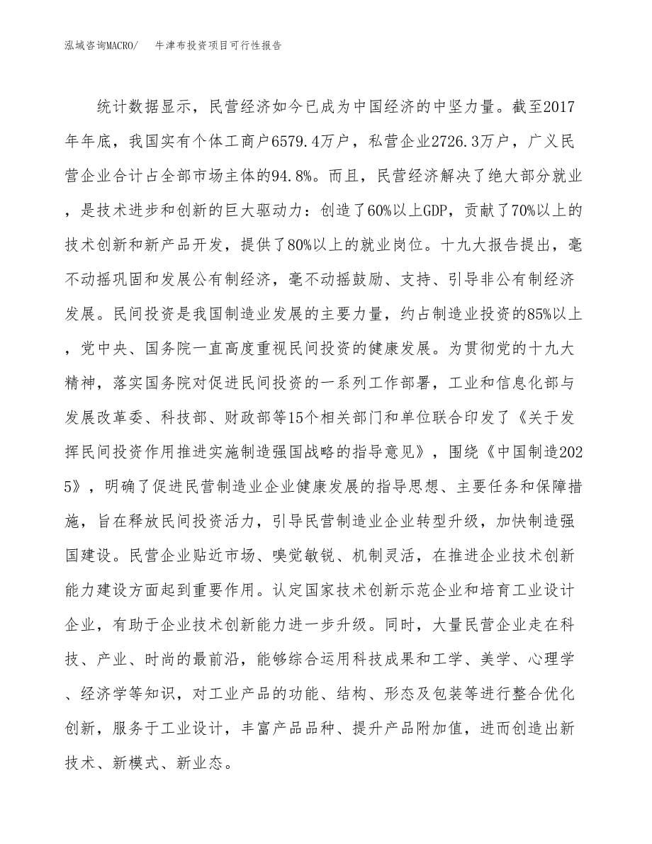 牛津布投资项目可行性报告(园区立项申请).docx_第5页