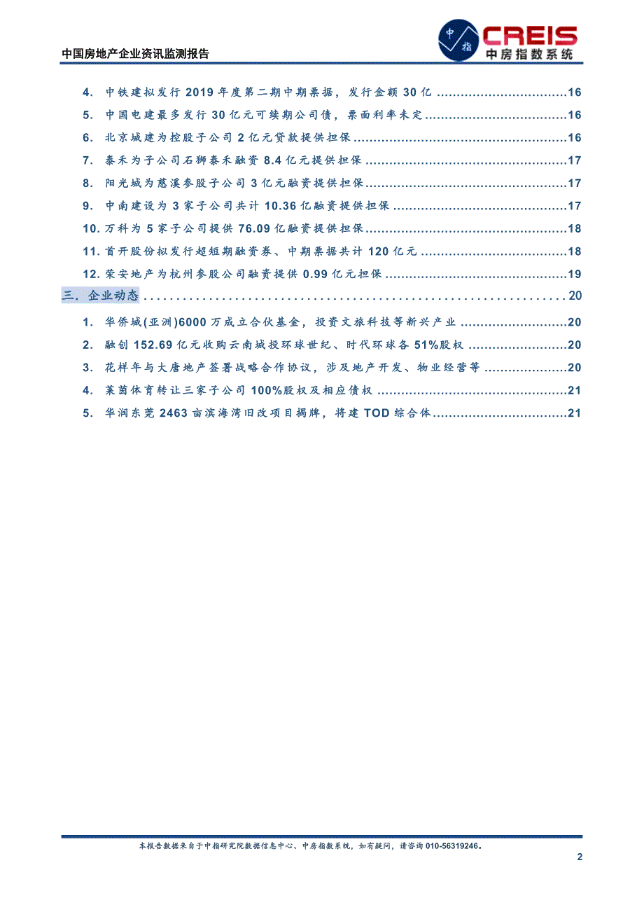《中国房地产企业资讯监测报告（2019年11月25日-2019年12月1日）》_第2页