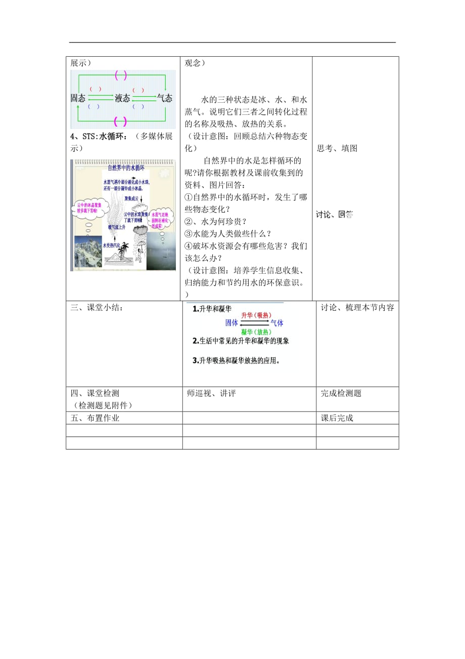 初中物理八年级上册3.4升华和凝华教案1_第3页