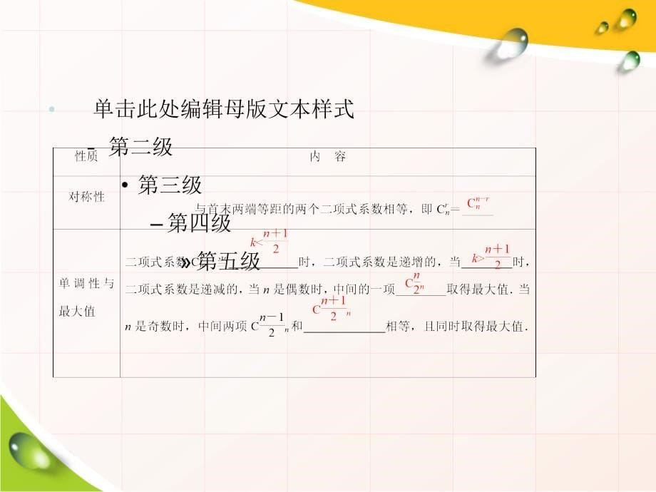 高考数学一轮复习第10章 第3节 二项式定理_第5页