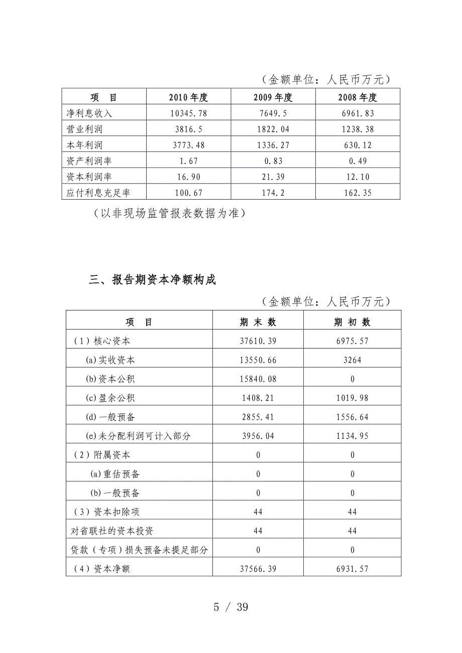 三明市城区农村信用合作联社年度分析报告_第5页