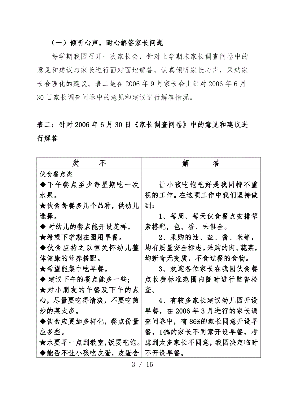 幼儿园家长满意度调查问卷分析报告_第3页