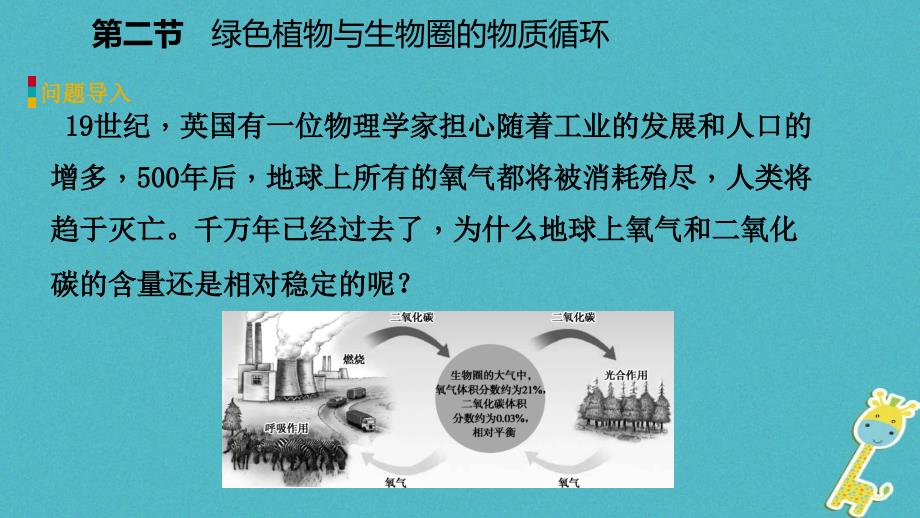 2019年七年级生物上册 第三单元 第七章 第二节 绿色植物与生物圈的物质循环课件 （新版）苏教版_第4页