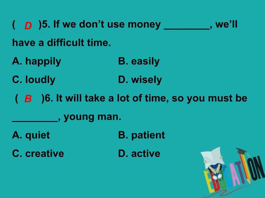 2019学年初三英语全册 Unit 1 How can we become good learners Section B（3a-Self Check）课后作业课件 （新版）人教新目标版教学资料_第4页