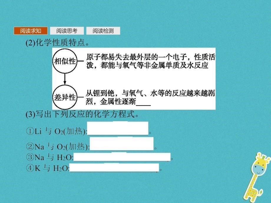 2019年秋高中化学 第一章 物质结构 元素周期律 1.1.2 元素的性质与原子结构课件 新人教版必修2_第5页