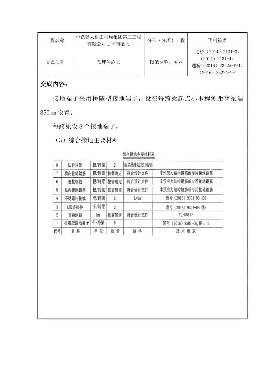 预制梁预埋件施工技术交底曲阜_第5页