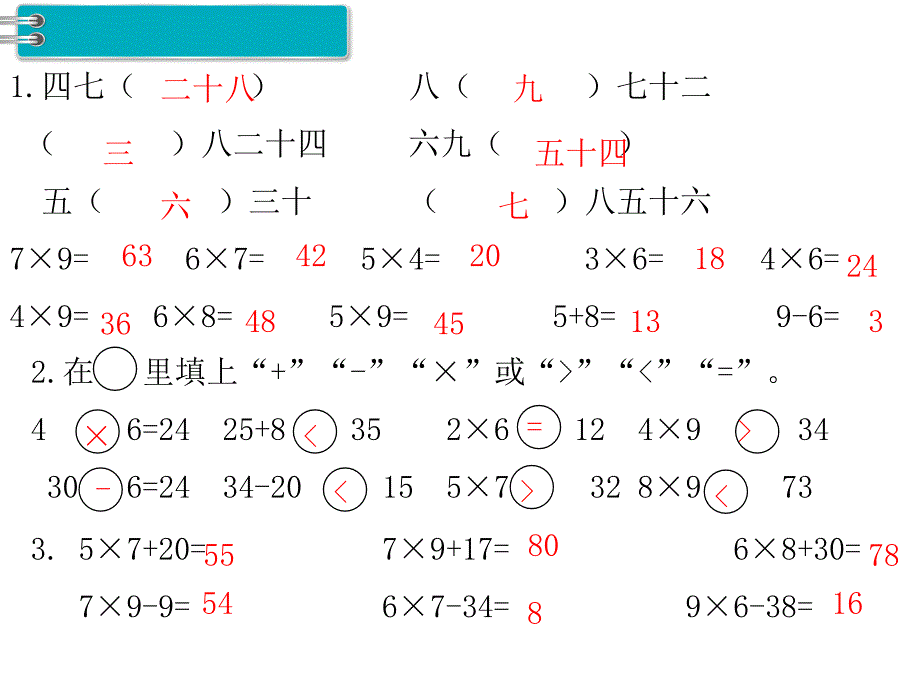 小学数学二年级上册课件第2课时表内乘法_第3页