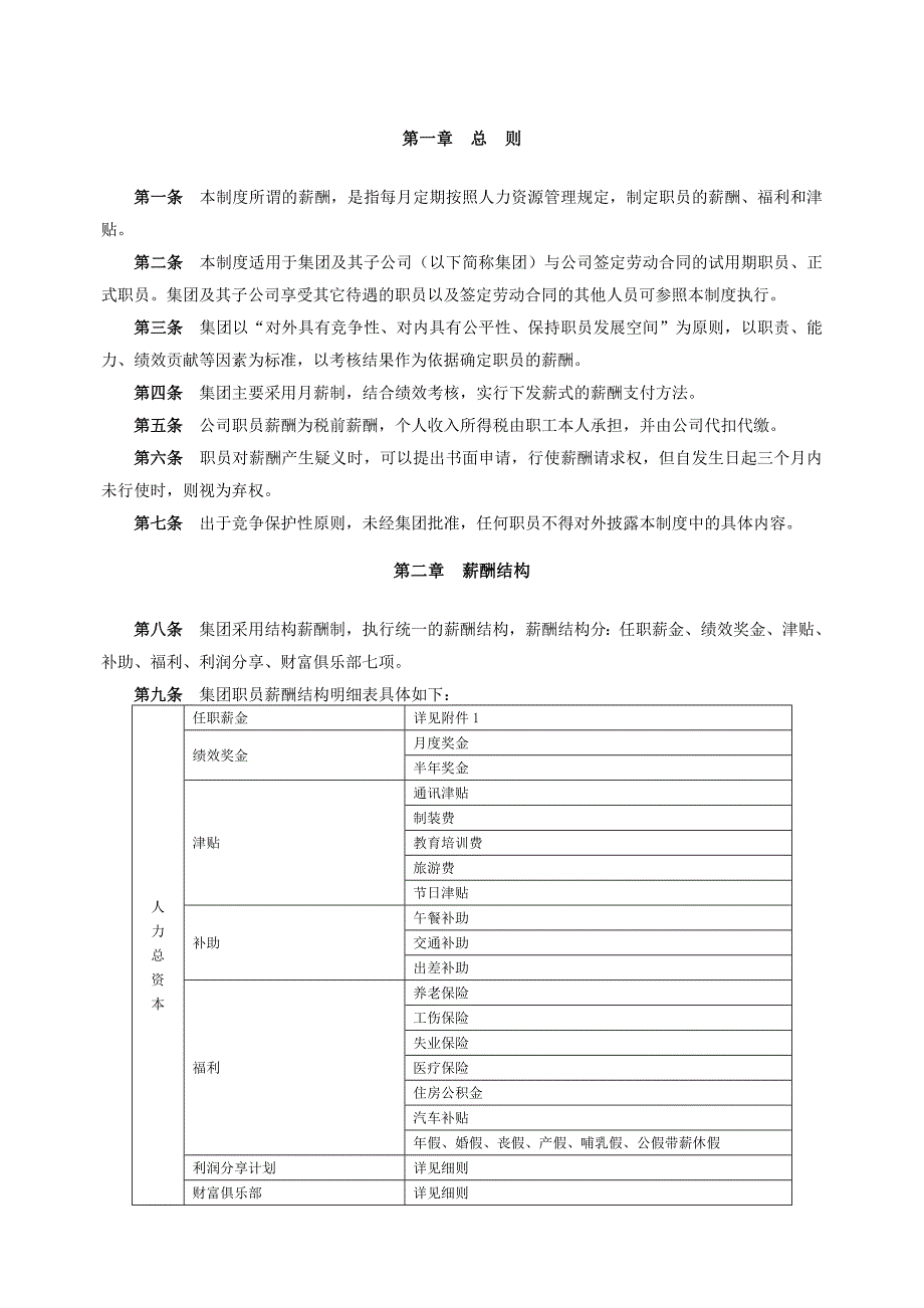 【精编】某公司薪酬福利制度汇编_第2页