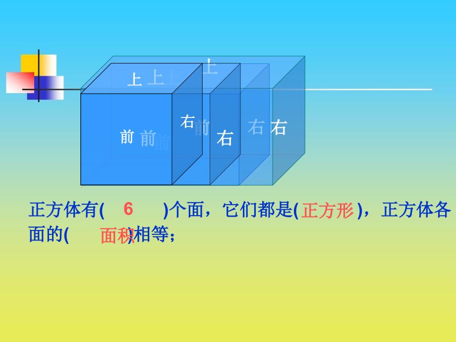 沪教版五年级数学下册课件：正方体的表面积 课件_第3页