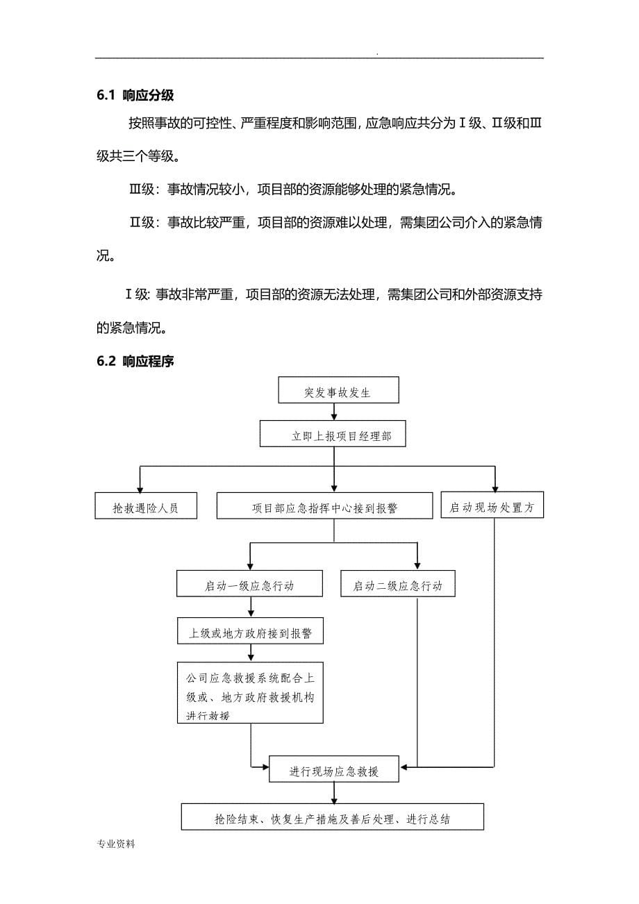 地表沉降、坍塌、管线事故专项应急救援预案_第5页