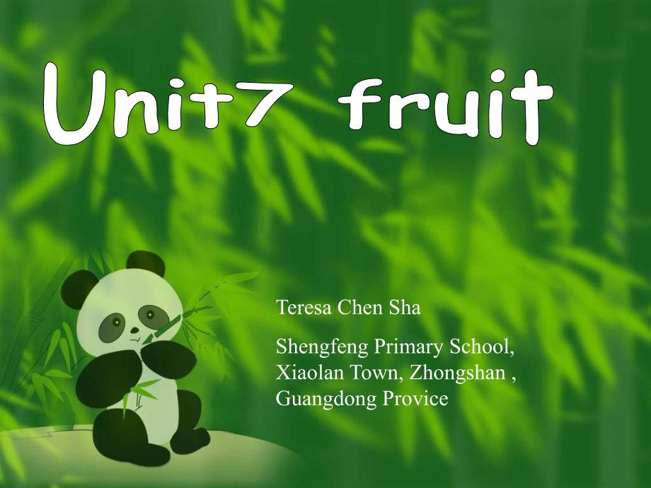 北师大【一起】小学英语二下册《Unit 7 Fruit 》课件 (2)_第1页