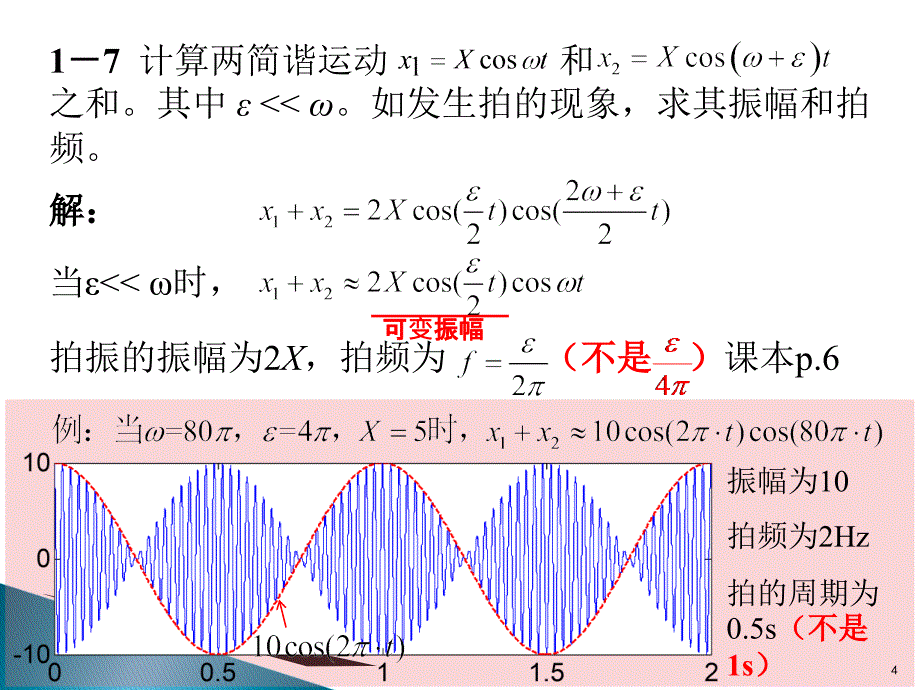 机械振动学习题解答ppt课件.ppt_第4页