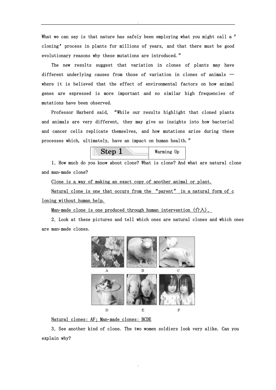 人教版高中英语选修8教师用书：Unit 2 Section_Ⅰ Warming Up - Reading — Pre-reading(含答案)_第2页