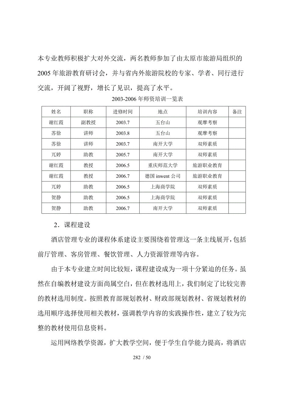 酒店管理专业建设方案7280430729_第4页