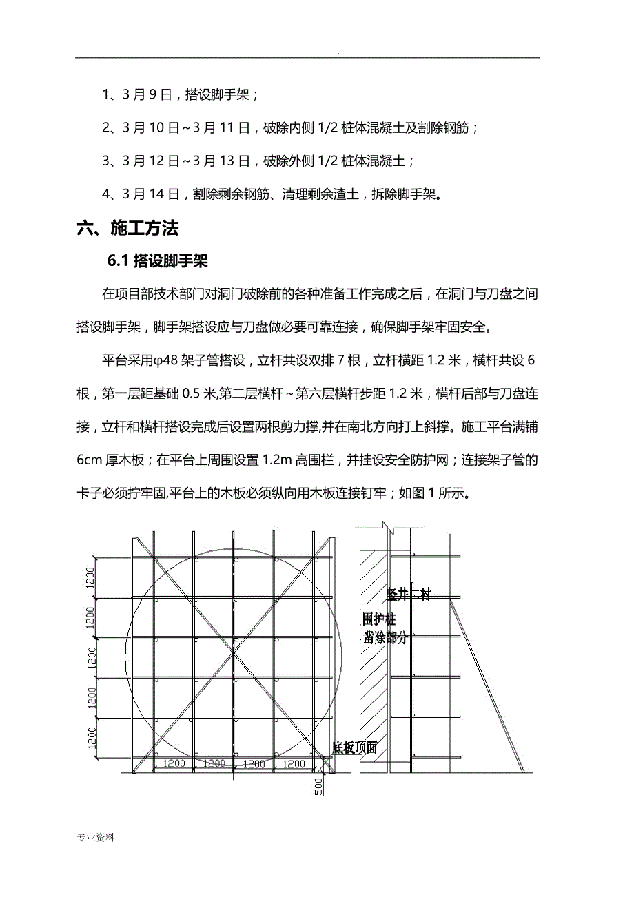 盾构始发洞门破除施工方案_第4页