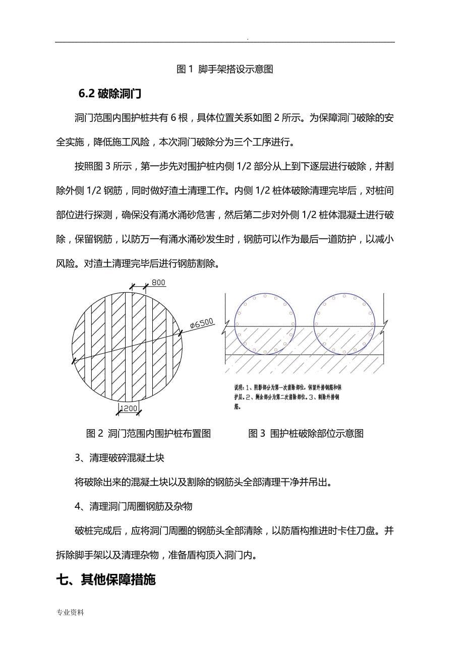 盾构始发洞门破除施工方案_第5页