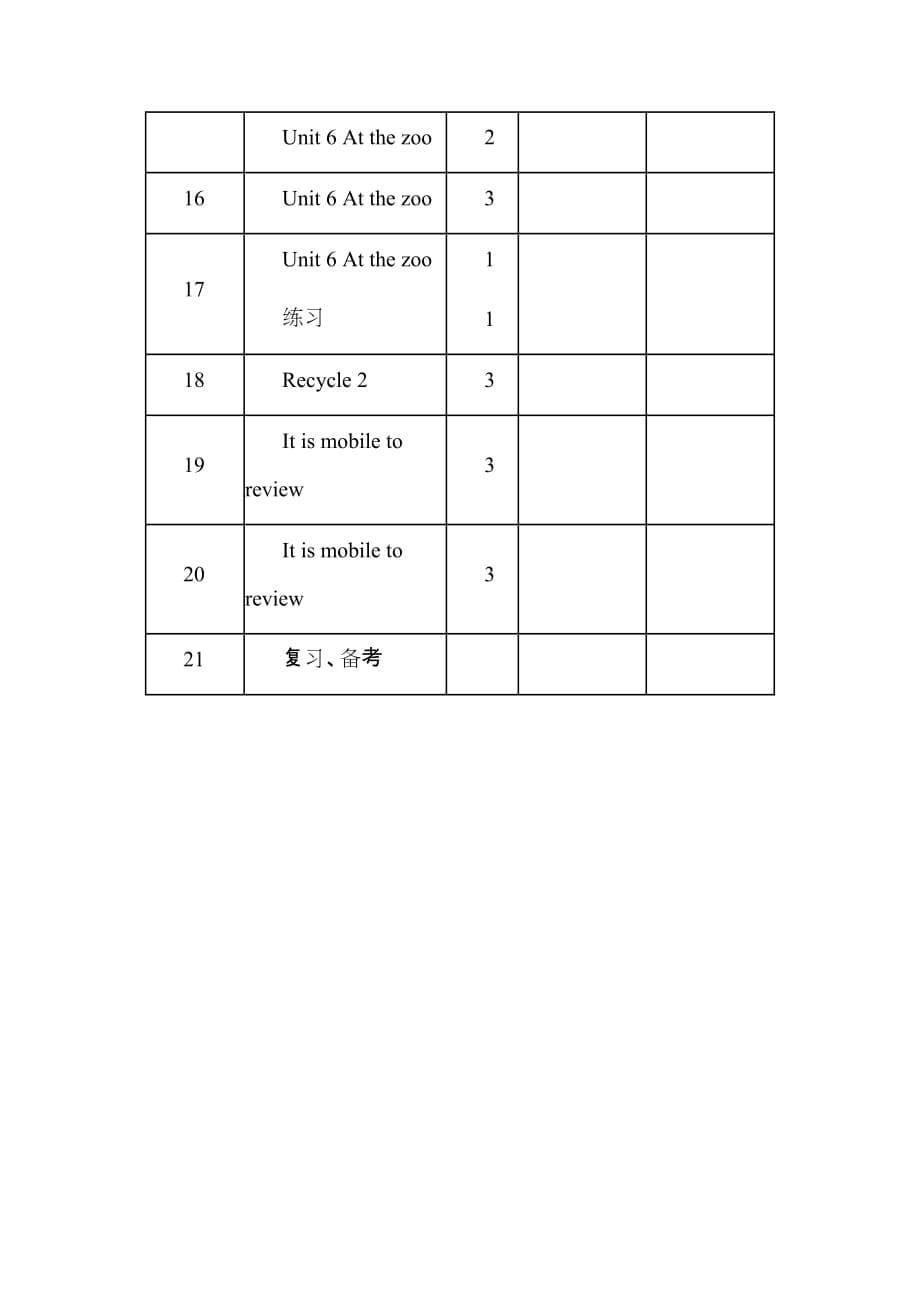 2011年春季学期人教版小学三年级英语下册教学计划.doc_第5页