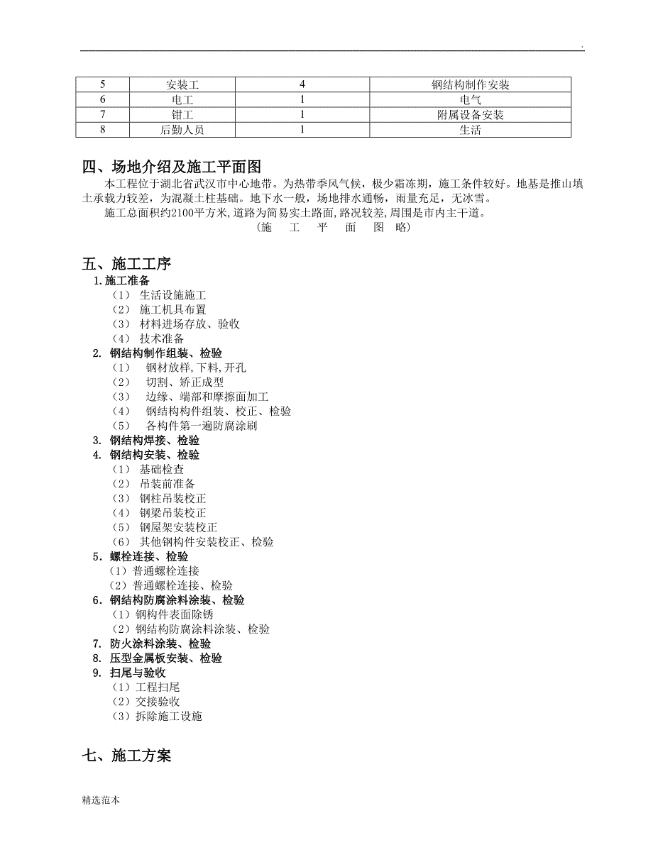 钢结构厂房施工组织设计0.doc_第4页