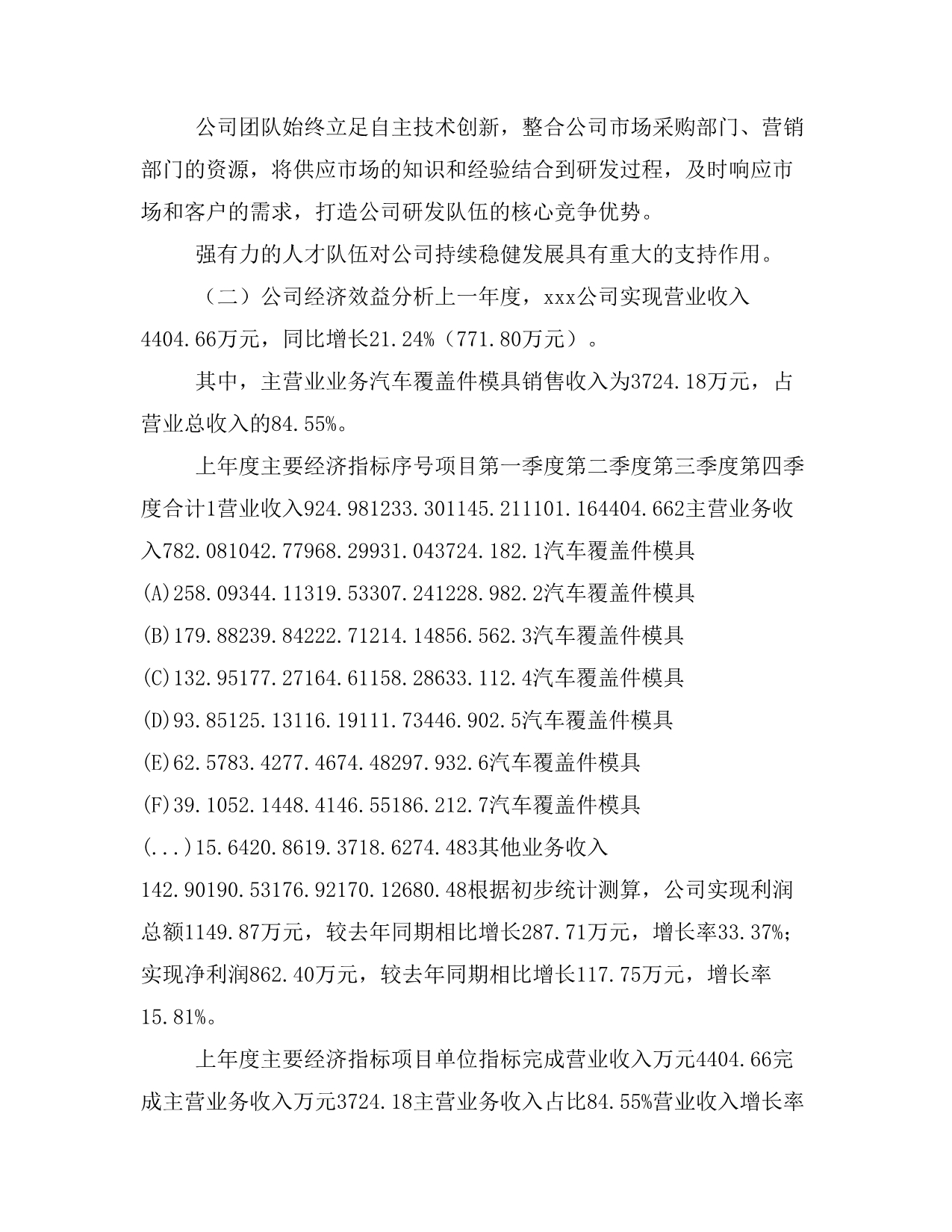 汽车覆盖件模具项目商业计划书模板(投资分析及融资分析)_第5页