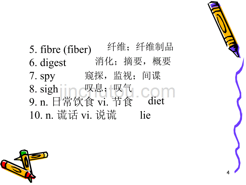 高三英语一轮复习必修三Unit2词汇ppt课件 (2).ppt_第4页