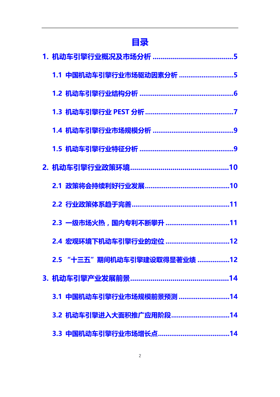 2020年机动车引擎行业市场需求分析及投资前景预测报告_第2页