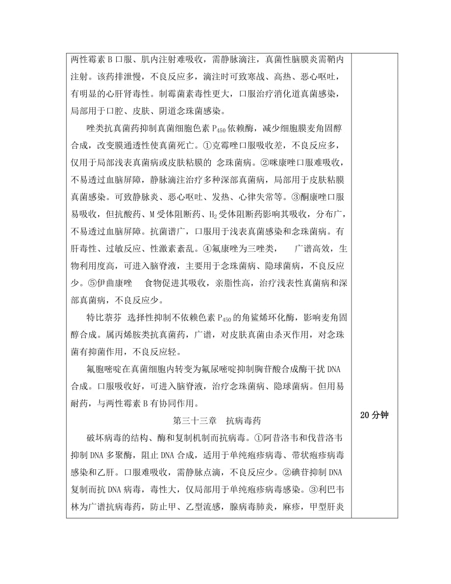 药理学教案 抗结核病药_第4页