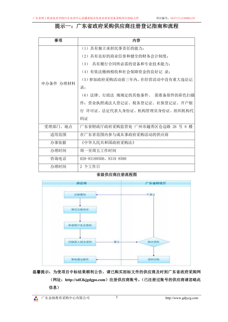 汽车实训中心录播系统及仿真实训室设备采购项目招标文件_第3页