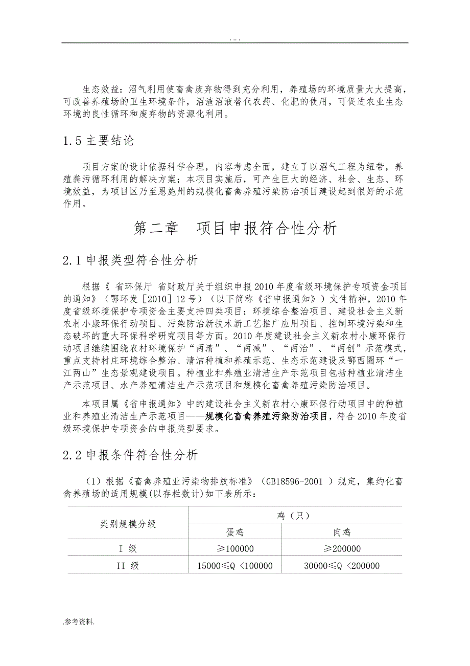 鹤峰县景发畜牧发展有限公司规模化畜禽养殖场零排放建设项目可行性实施报告_第4页