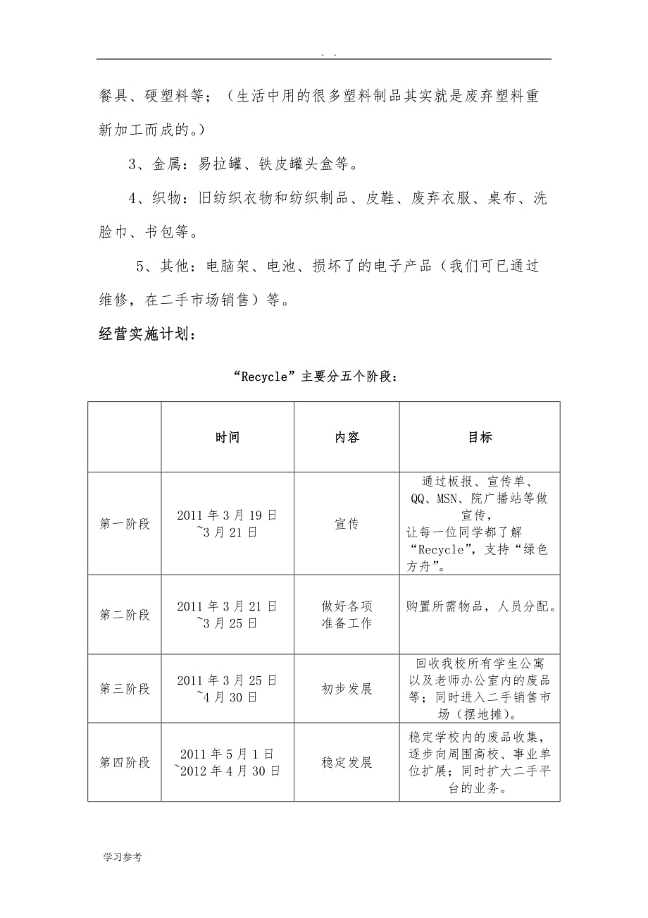 “绿色方舟”创业项目商业计划书_第3页