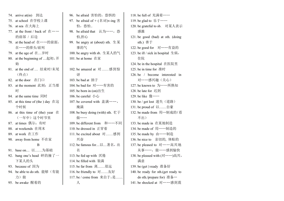 初中英语复习资料-常用短语.doc_第2页