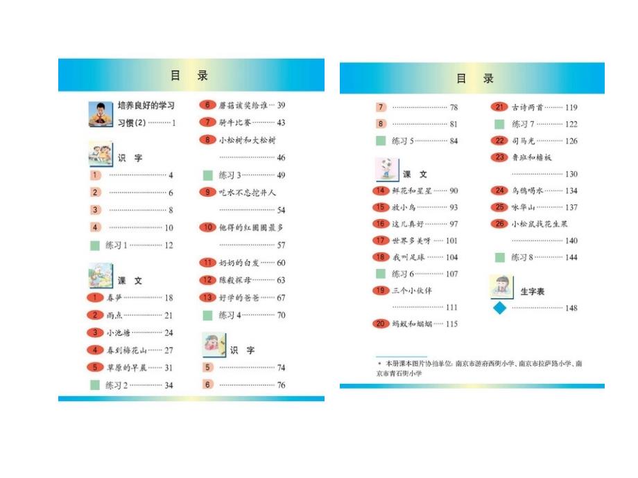 苏教版小学一年级语文(下册)电子书_第2页