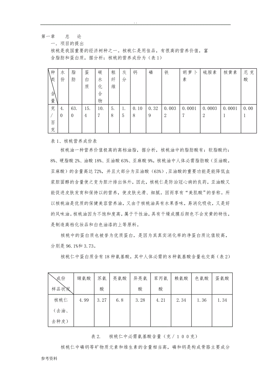 核桃油浸出油厂可行性实施报告_第3页