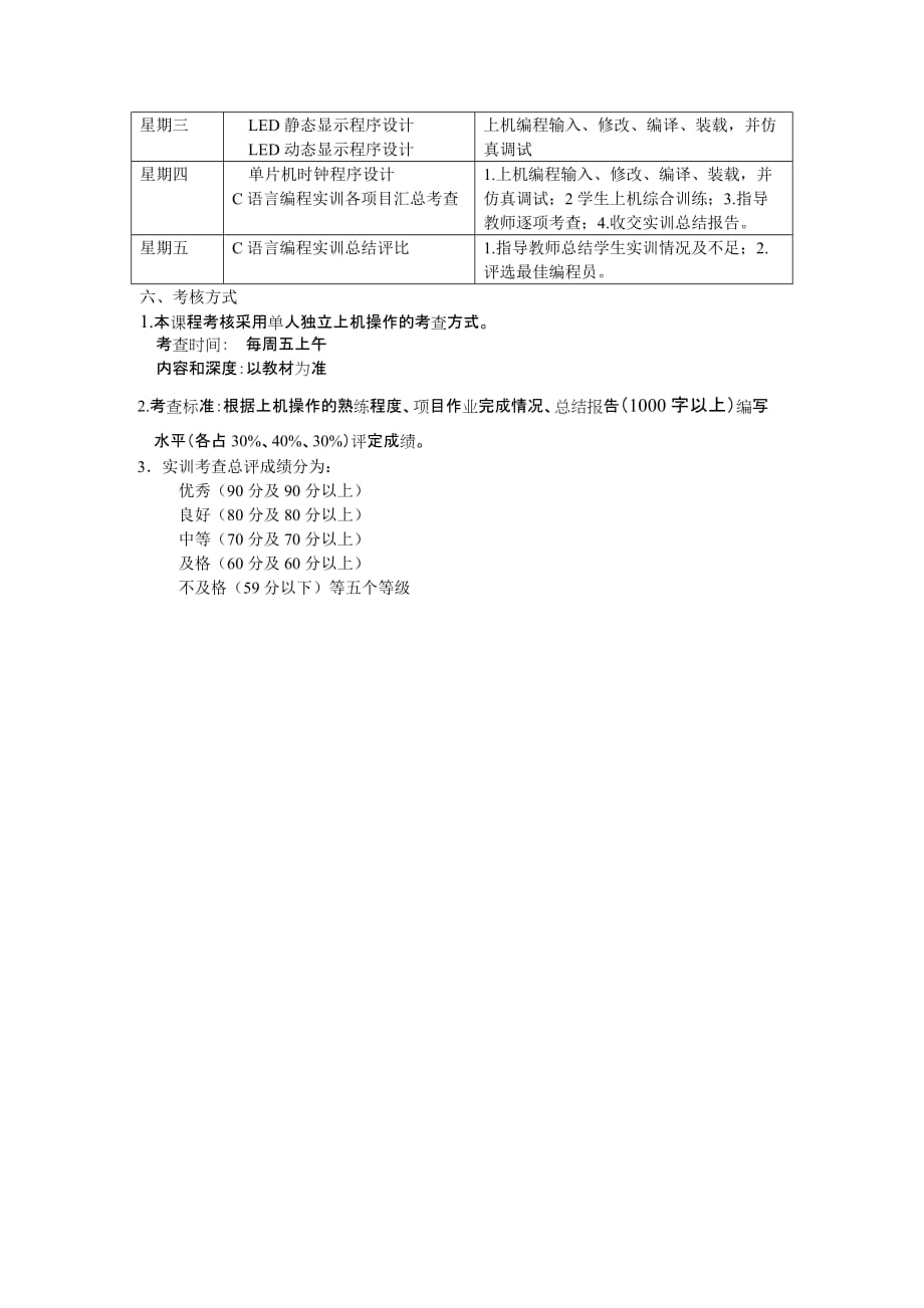 《C语言编程实训》教学任务书.doc_第2页