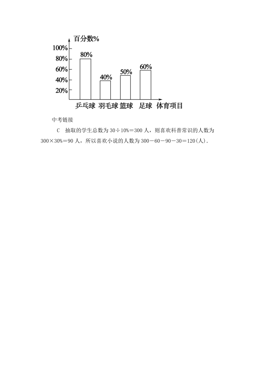 北师大版数学七年级上册6.4.1《三种统计图的特点与区别》课时作业_第4页