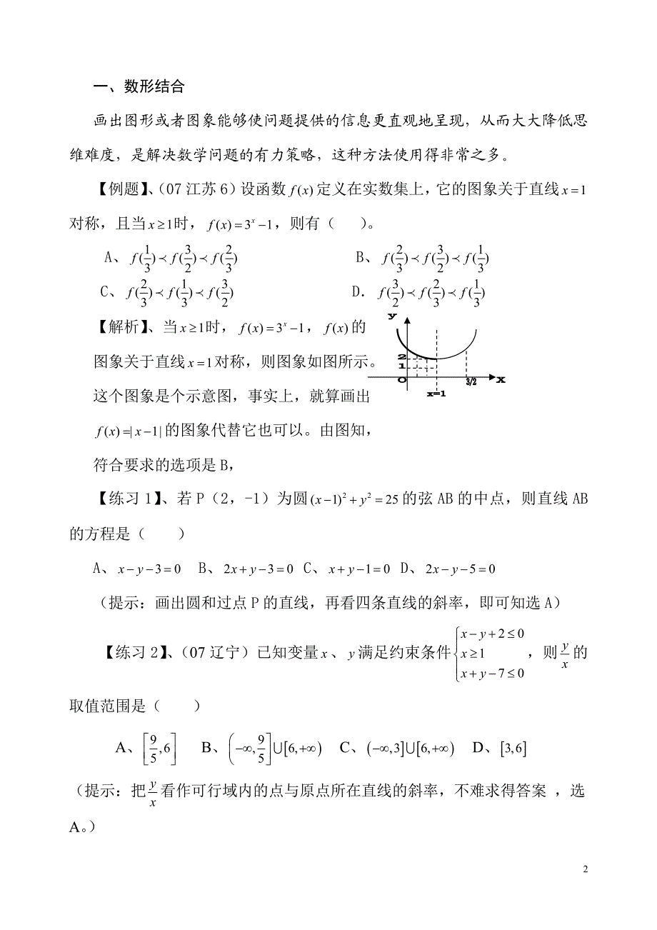 高考数学选择题神奇解题技巧归纳_第2页