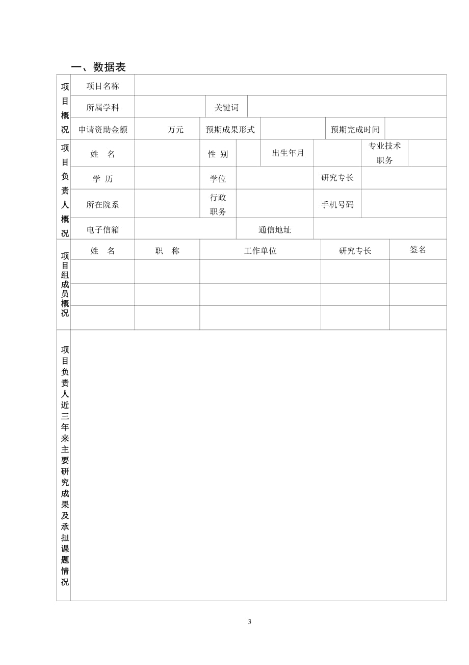 江苏高校哲学社会科学研究一般项目申报书.doc_第3页