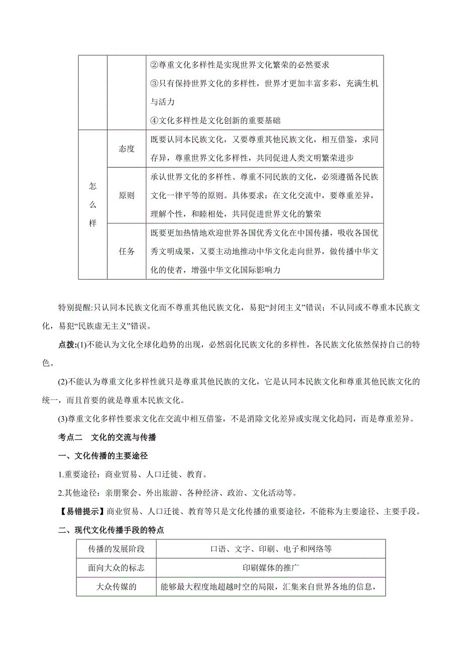 政治人教版必修3高二上学期期末复习备考 第02单元 文化传承与创新（知识篇）_第2页