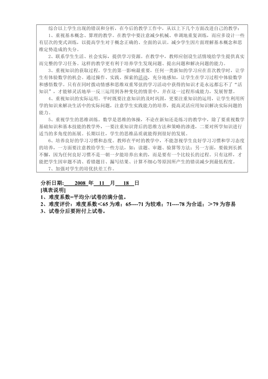 乾务中心小学试卷分析表.doc_第3页