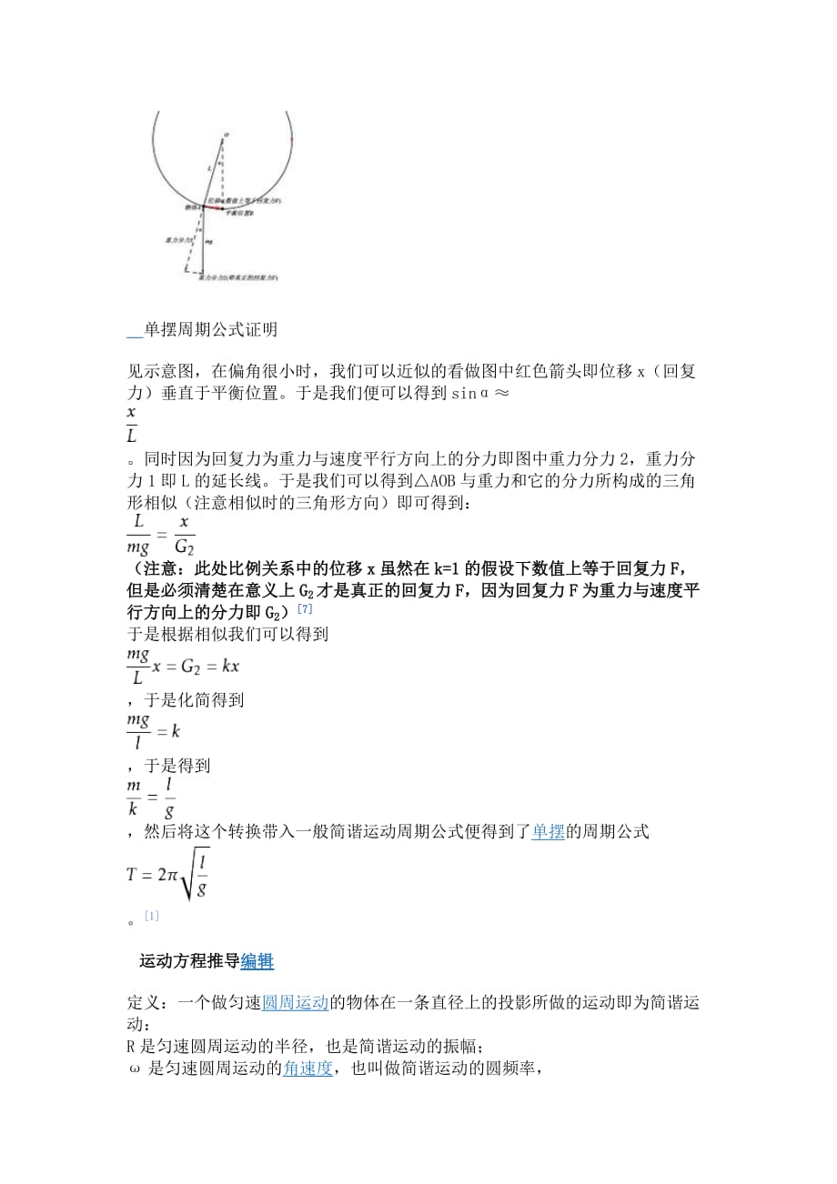 简谐运动周期公式证明_第2页