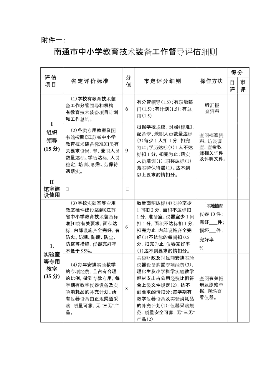 开展中小学教育装备工作专项督导评估.doc_第1页