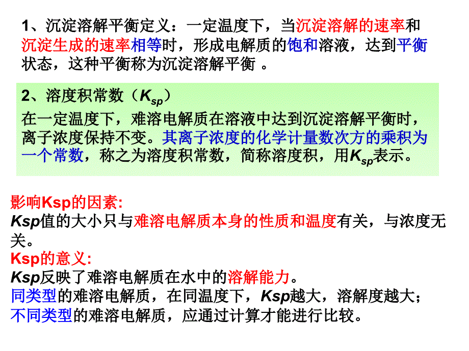 高二化学沉淀溶解平衡计算_第1页