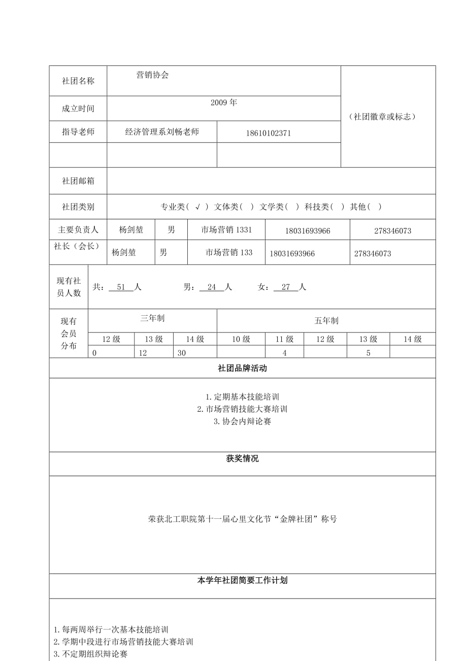 社团申报注册登记表和教师登记表.doc_第2页