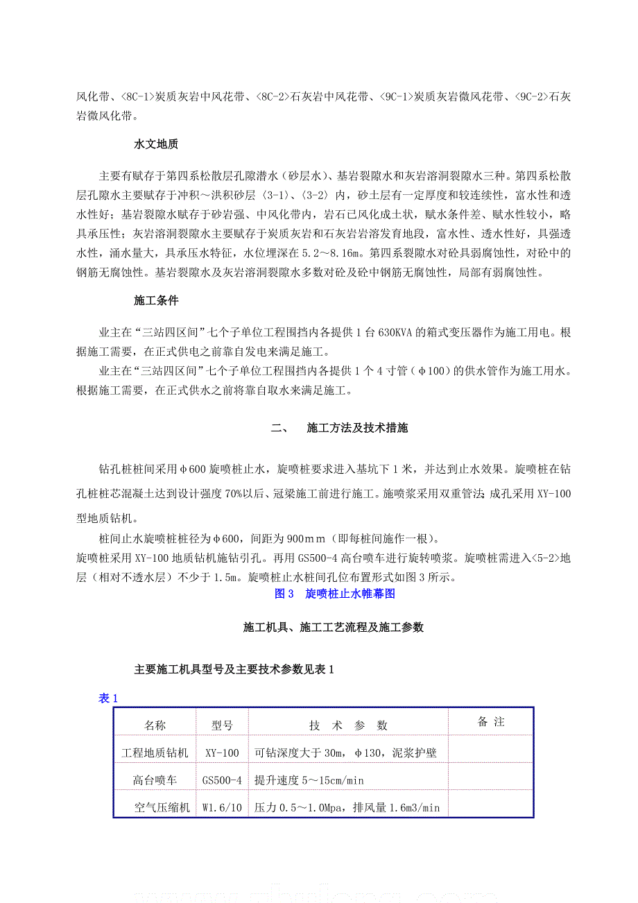 双管高压旋喷桩施工方案-_第2页