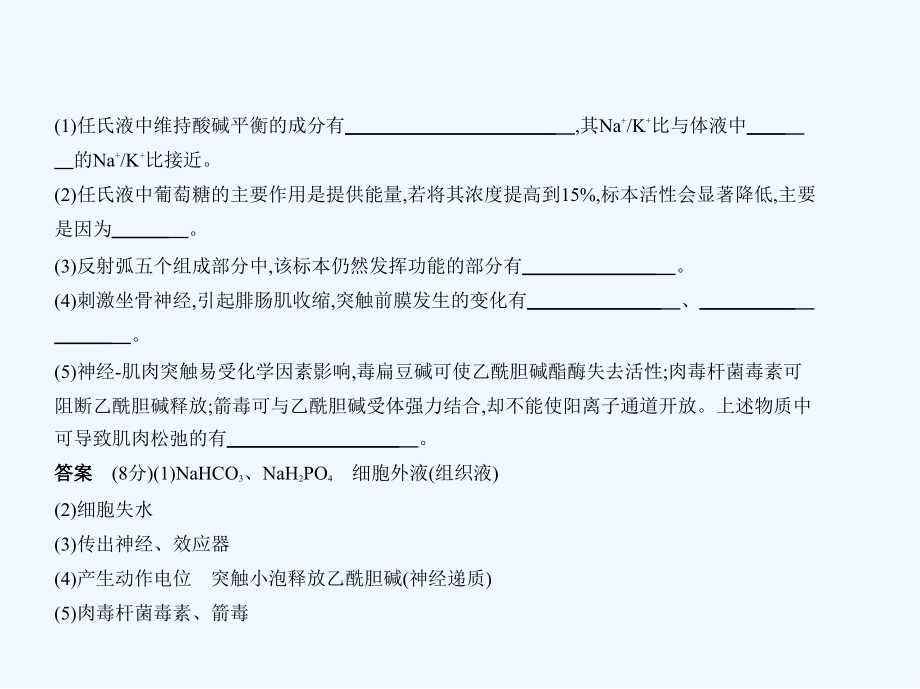 高考生物一轮复习（江苏专 B）课件：专题18　人和高等动物的神经调节_第3页